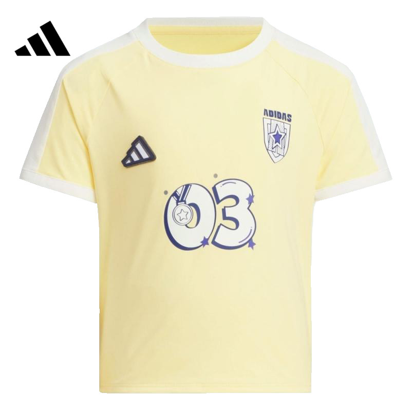 滔搏adidas阿迪达斯小童LG TEE SET运动休闲短袖套装JM3457 - 图0