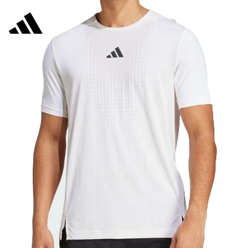 滔搏adidas阿迪达斯男子短袖AIRCHILL速干T恤圆领JI8195 - 图1