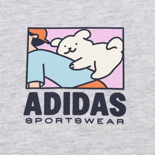 滔搏adidas阿迪达斯男子运动休闲舒适短袖T恤KE4340 - 图1