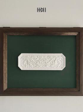 浮雕装饰画法式ltao1003欧式建筑木纹立墙面雕古复古风挂画塑体客