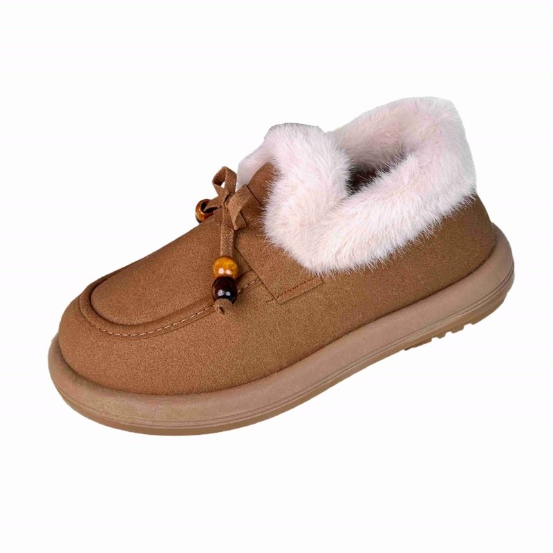 保暖雪地靴厚底加绒豆豆勃肯鞋女2025新款秋冬季乐福鞋棉鞋子,淘宝优惠券,粉丝福利购,淘宝优惠卷