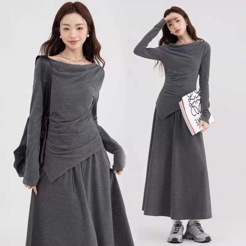 【花花专属】2026春款套装两件套长袖女运动时尚百搭短袖套装L3