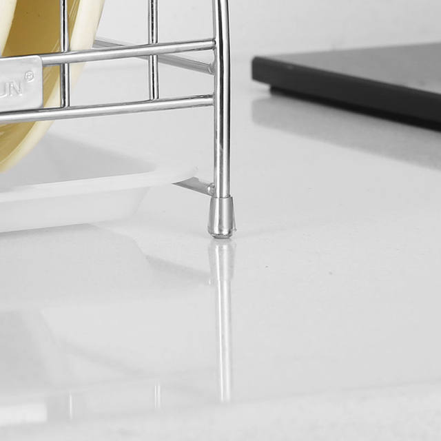 304 stainless steel bowl rack drain rack single-layer plate kitchen drawer storage rack drying dishes storage rack 1
