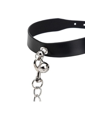 项圈男M男生铃铛项圈体育生1S0M颈套性感颈环狗链男m调教带牵引链