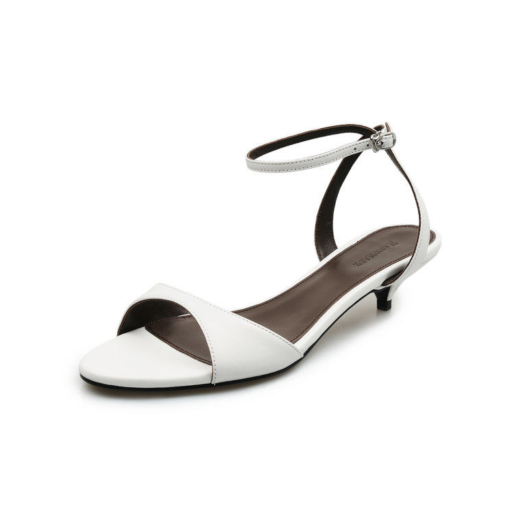 极简风一字扣带凉鞋2025年夏季新款法式小猫跟露趾高跟鞋凉鞋女鞋,淘宝优惠券,粉丝福利购,淘宝优惠卷