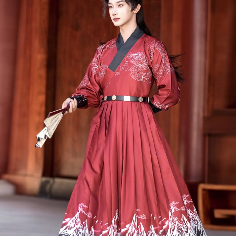 新款原创【龙吟】飞鱼服男女同款帅气飒汉服 - 图1