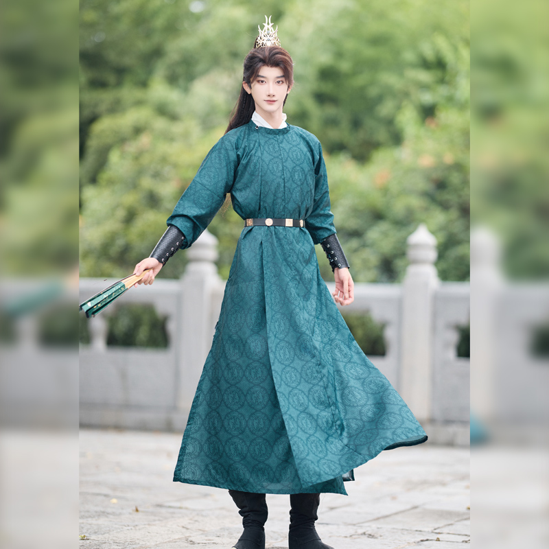 原创【昭阳】汉服男女款圆领袍日常古装武侠风宋制 - 图0