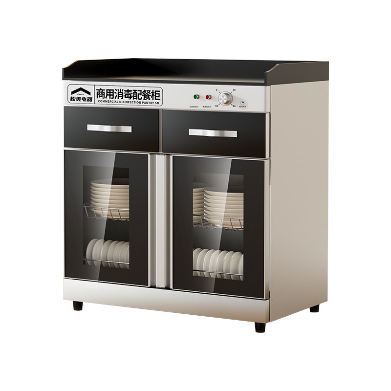 Hot air circulation disinfection cabinet i catering commercial with drying special marble countertop tableware disinfection for private rooms
