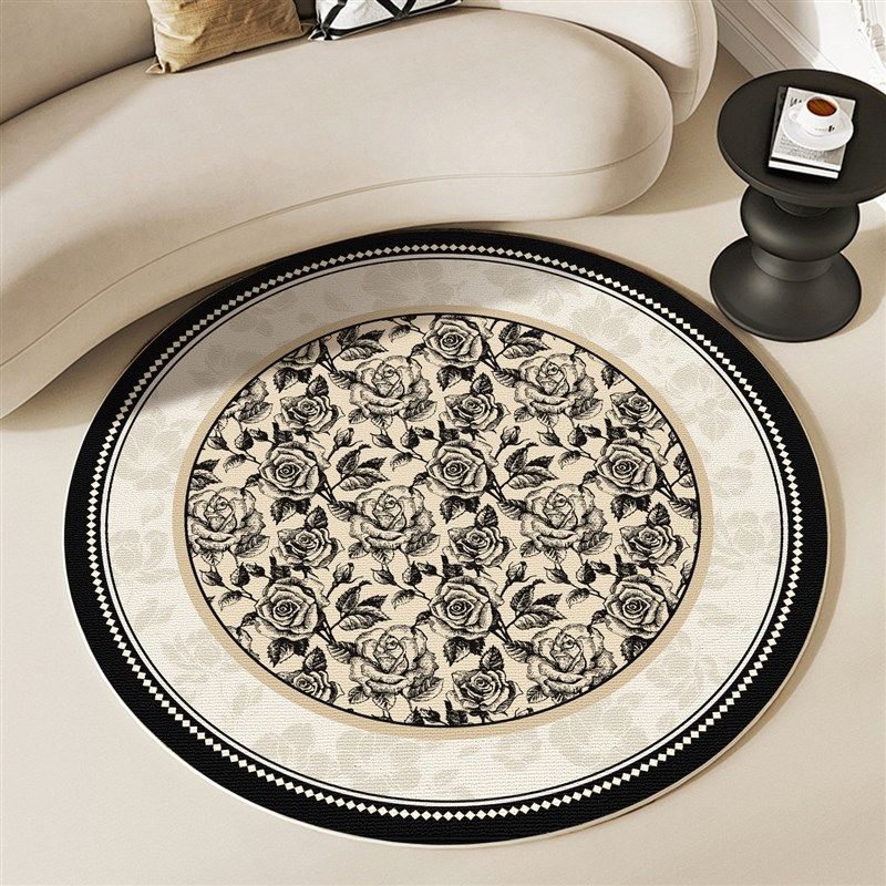 圆形地毯客厅卧室床边毯办公室椅子垫子防滑耐脏可裁剪电脑椅地垫,淘宝优惠券,粉丝福利购,淘宝优惠卷