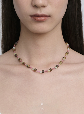 子休沉香铜镀14K金项链生日礼物