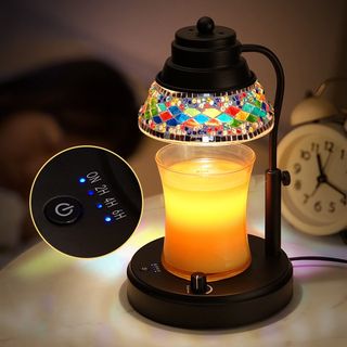 Fireless diffuser color melt wax lamp timed dimming aromatherapy candle h melt candle lamp living room bedroom bedside atmosphere light