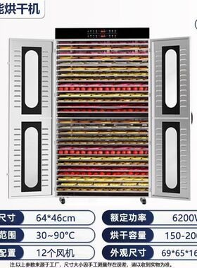 商用大型水果食品烘干机