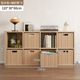 Storage basket imitation rattan woven basket square s storage box storage box drawer solid wood bookcase lattice box box