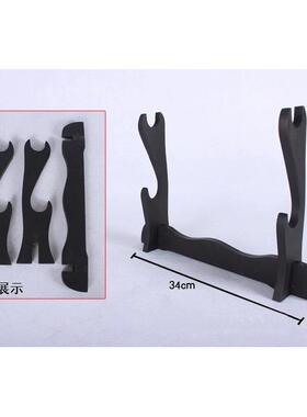 龙泉周匠刀剑架木质单层架二层