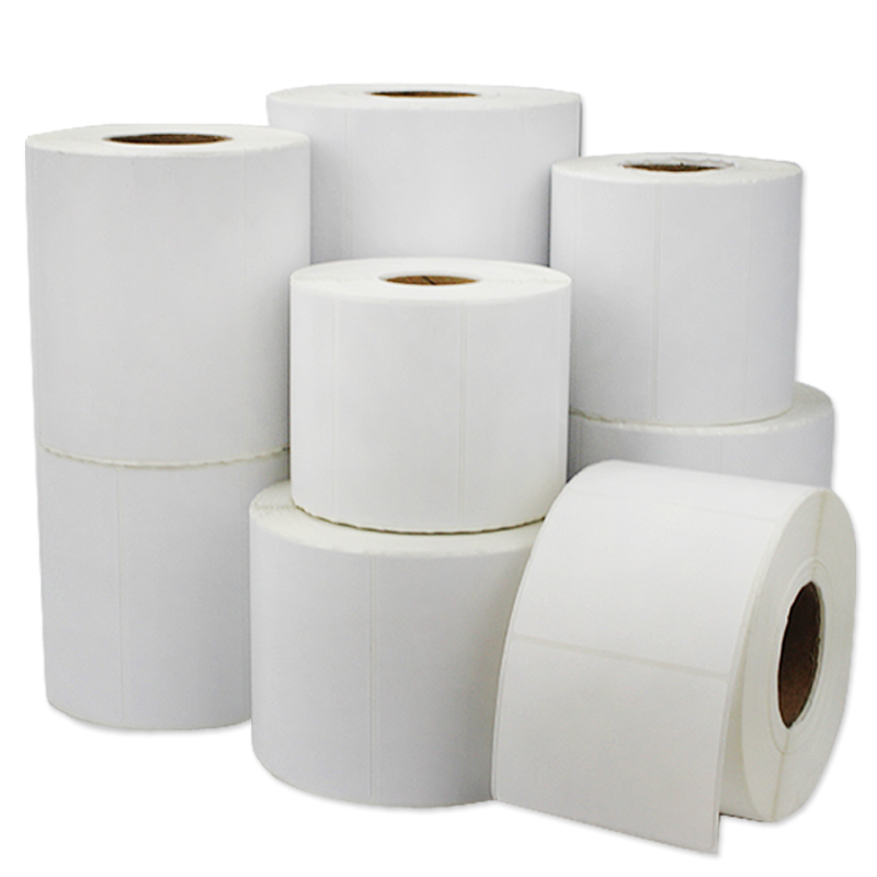 铜板纸条码不干胶标签纸卷i装铜版纸打印机标签贴纸服装吊牌价格 - 图3