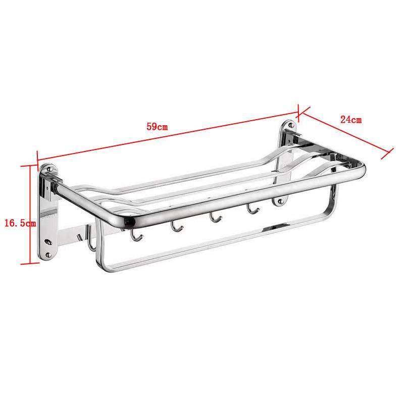 热卖酒店浴室SUS304不锈钢方管折叠毛巾架,淘宝优惠券,粉丝福利购,淘宝优惠卷