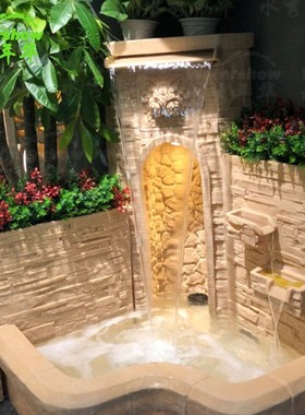 欧式喷泉鱼池狮子喷水花s园雕塑摆件庭院装饰水景大型户外喷泉摆