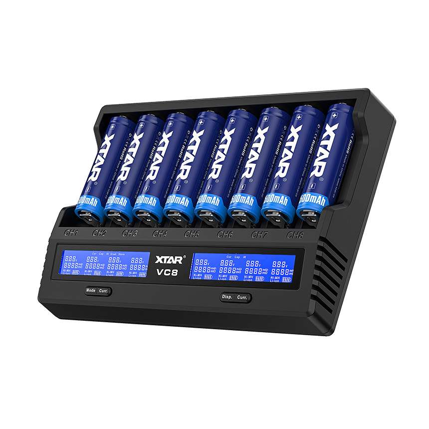 XTAR VC8 21700 18650充电器8槽电池充电器测容量内阻放电分容 - 图2