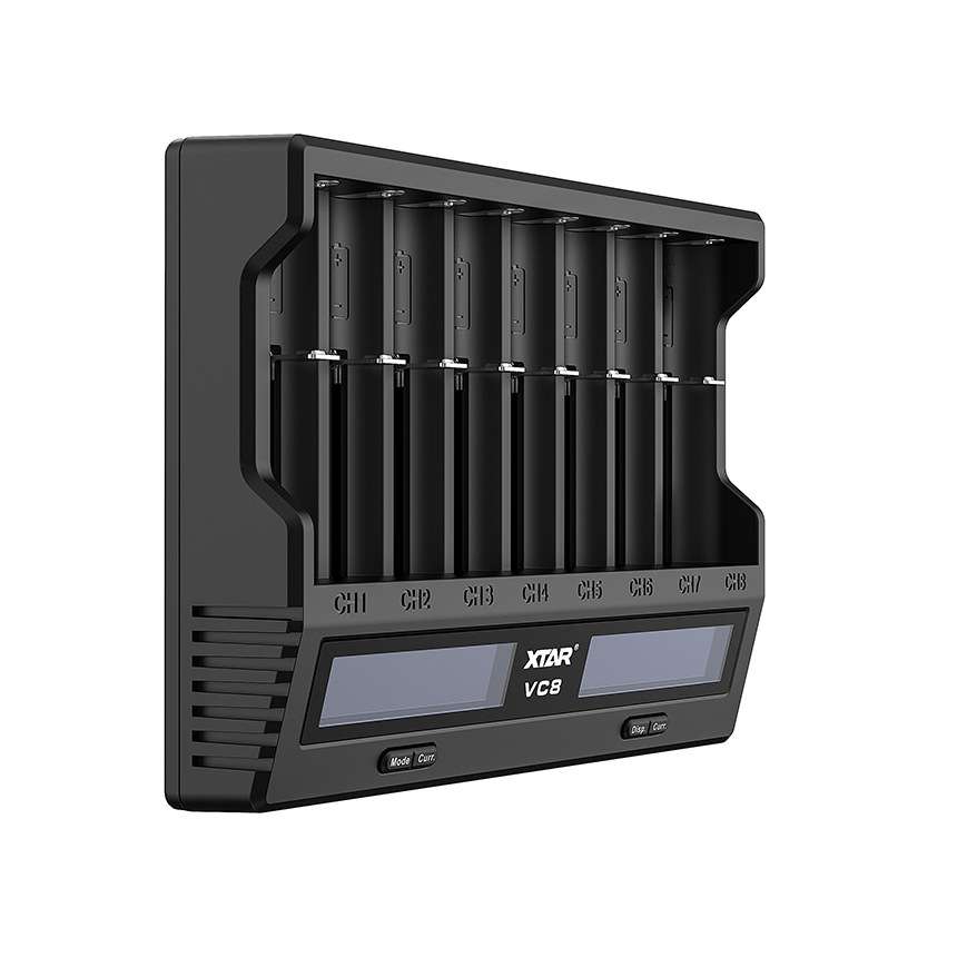 XTAR VC8 21700 18650充电器8槽电池充电器测容量内阻放电分容 - 图0