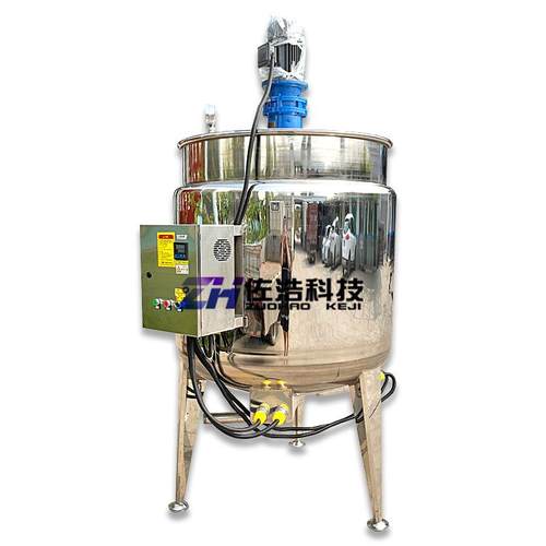 液体硅胶电加热反应釜不锈钢盐水搅拌罐巧克力搅拌锅芝麻酱乳化罐 - 图3