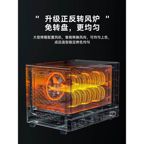 【国补15%】长帝S1pro风炉家用小型烘焙商用多功能发酵喷雾电烤箱 - 图2