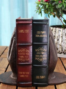 复古铸铁工艺铁艺动物书挡书立书夹家具书房装饰摆件桌面装饰书靠