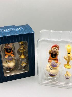 美女与野兽烛台卢米亚摆件闹钟台钟摆设台灯 卡通摆件