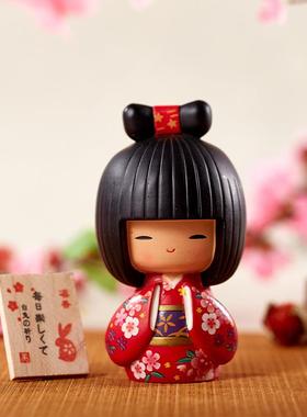 日本套娃和服娃娃可爱少女心人偶摆件日料理店装桌面饰品工艺礼品