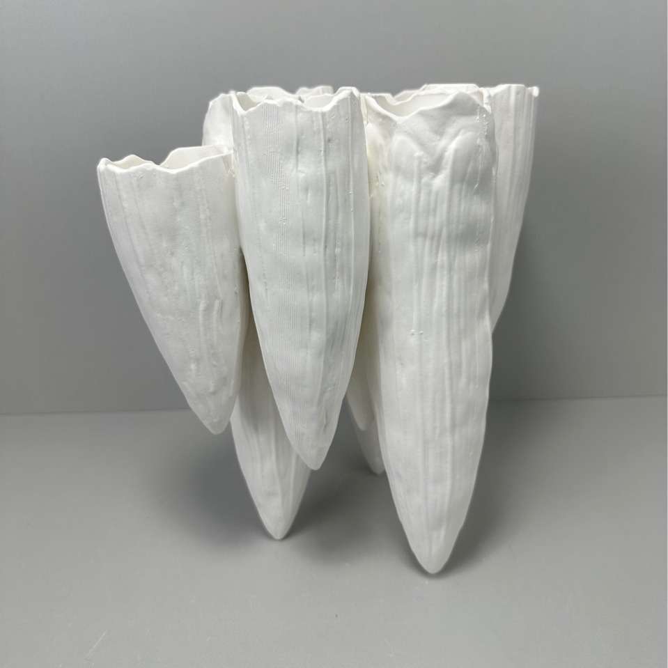 家通复古风陶瓷花瓶仿真花器样板间客厅餐桌茶几果盘装饰摆件组合 - 图2