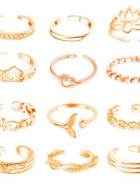 脚趾戒脚戒指女脚趾环脚指瑜伽