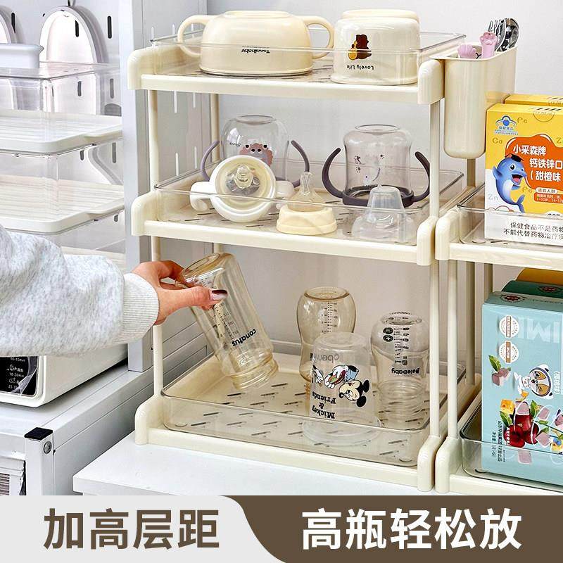 奶瓶置物架宝宝用婴儿奶粉餐具收纳层架箱碗筷沥水喂养台辅食收纳,淘宝优惠券,粉丝福利购,淘宝优惠卷