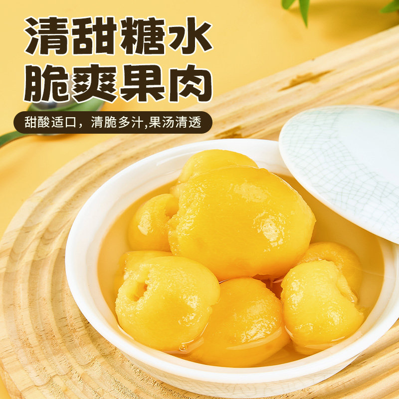 宝峰鲜果枇杷膏糖水商用水果567g克罐头无添加剂大罐琵琶无添加