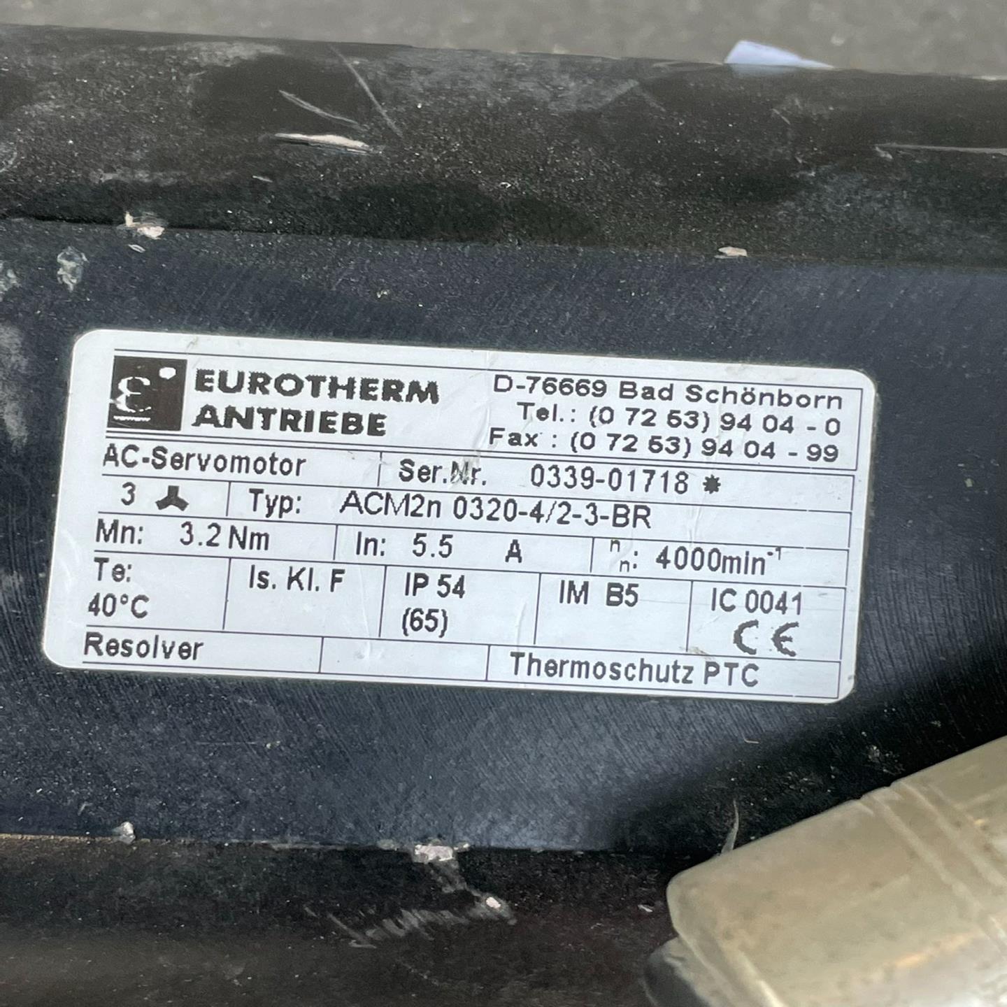 (询价)EUROTHERM欧陆伺服电机 ACM2n0320-4/2- - 图0