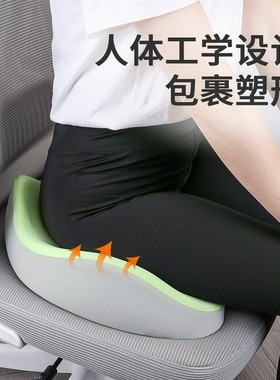 坐垫椅子厚久坐不塌高密度海绵垫屁垫护腰坐垫办公室记忆棉座垫