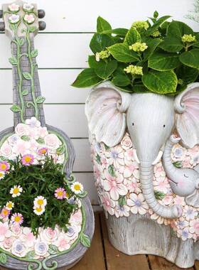 院饰别摆件墅花园装子门口一对阳台布置户外10003087造景创意院花