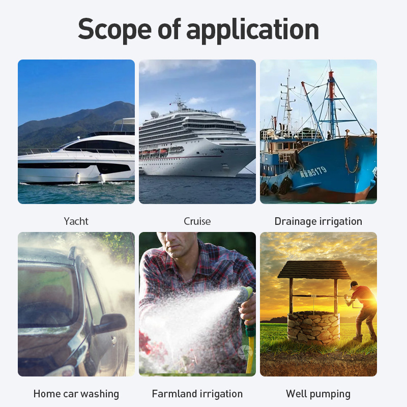 舱底泵12v24v220v高扬程大流量船用自吸抽水泵DC/AC BILGE PUMP - 图2