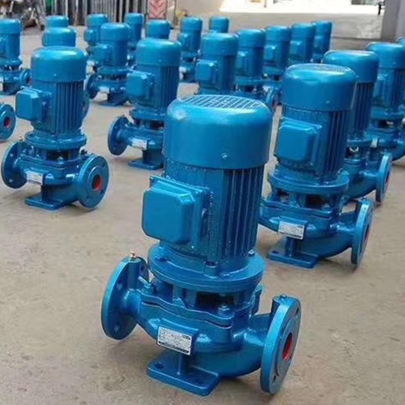 ISG立式管道泵防爆铸铁清水管道泵IRG高温冷热水循环增压泵 - 图0