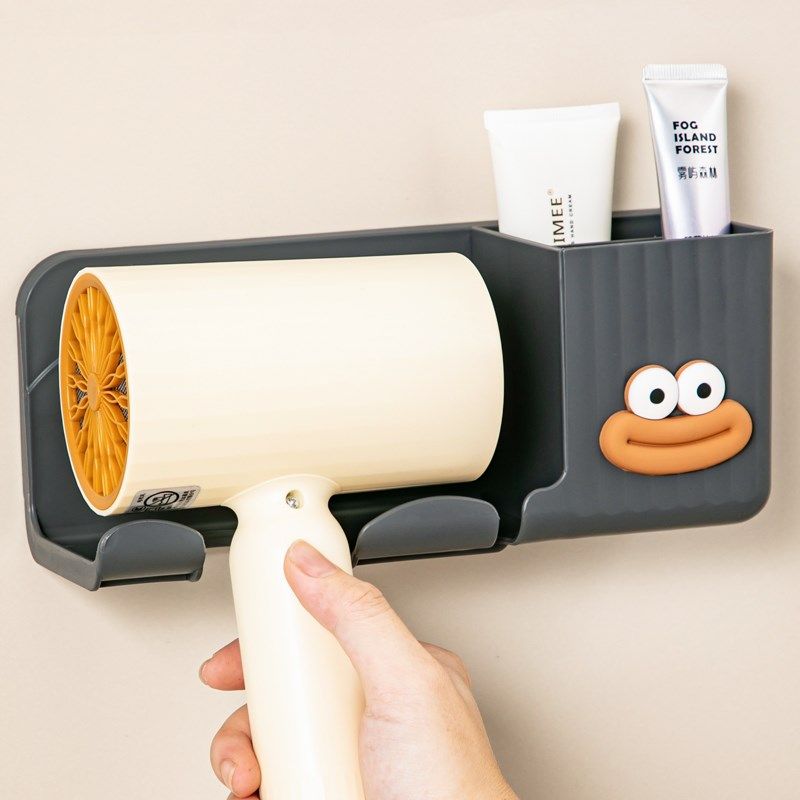 吹风机置物架壁挂式免打孔家用卫生间电吹风支架浴室风筒收纳挂架,淘宝优惠券,粉丝福利购,淘宝优惠卷