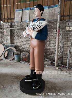 玻璃钢IP形象人物雕塑适合商场美陈幼儿园装饰文化景观定制