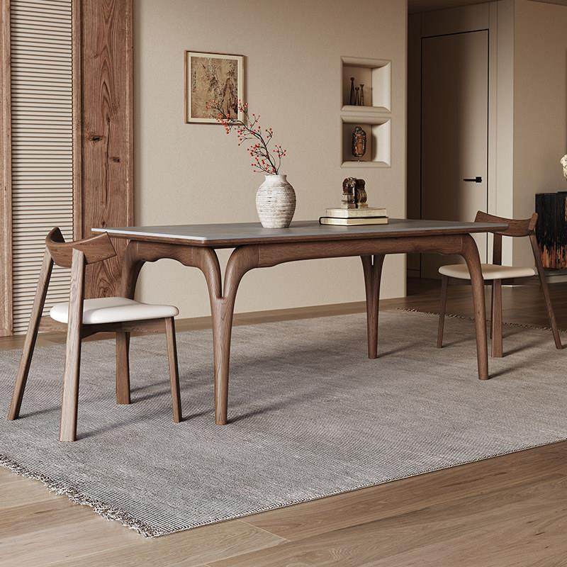 北欧实木岩板餐桌现代简约轻奢饭桌家用小户型餐桌椅2025新款,淘宝优惠券,粉丝福利购,淘宝优惠卷
