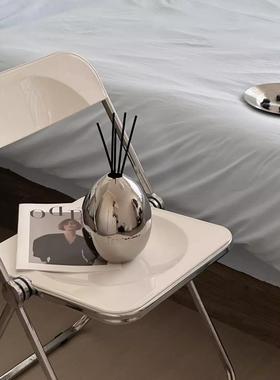 in银色蛋形扩散器无火香薰无障碍豪华风格饰品家居卧室高端家居装