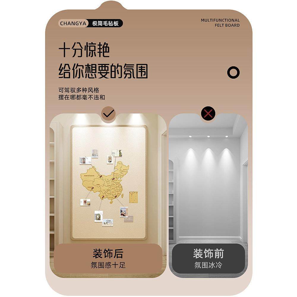 旅行地图标记墙照片墙毛毡墙贴装饰创意组合相框展示墙背景板公示,淘宝优惠券,粉丝福利购,淘宝优惠卷