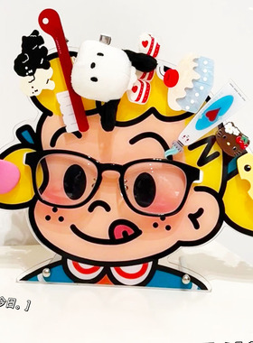 可爱哈喽收纳架少女心