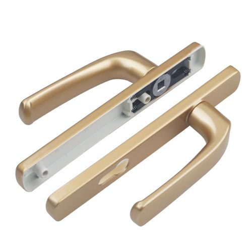 铝合金门锁把手8535门锁断桥铝门锁配件铝合金门锁体把手115孔具 - 图2