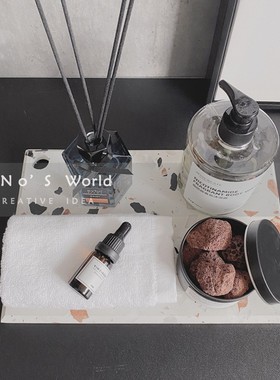 轻奢时尚样板房卫生间香薰套装组合售楼中心酒店浴室摆件软装饰品