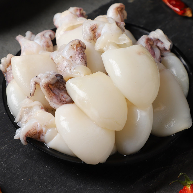 墨鱼仔生鲜新鲜冷冻商用冰鲜小墨鱼仔大号海鲜水产乌贼鱿鱼捞汁,淘宝优惠券,粉丝福利购,淘宝优惠卷