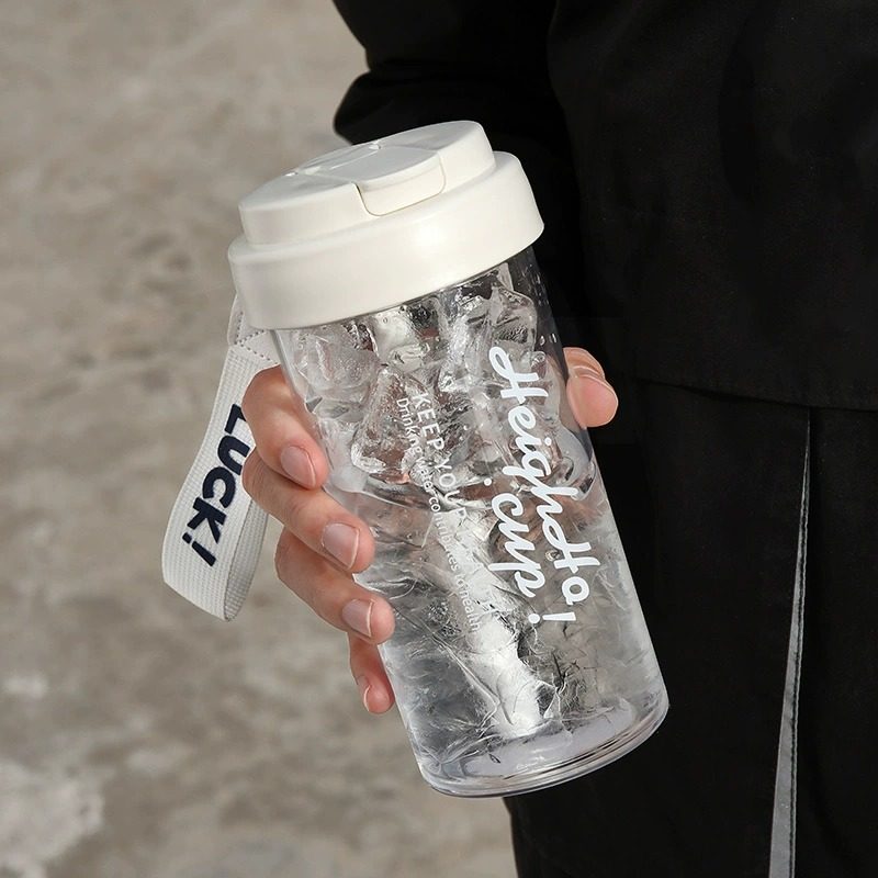 tritan水杯女新款2025高颜值初中学生上学专用杯子耐高温吸管水杯 - 图1