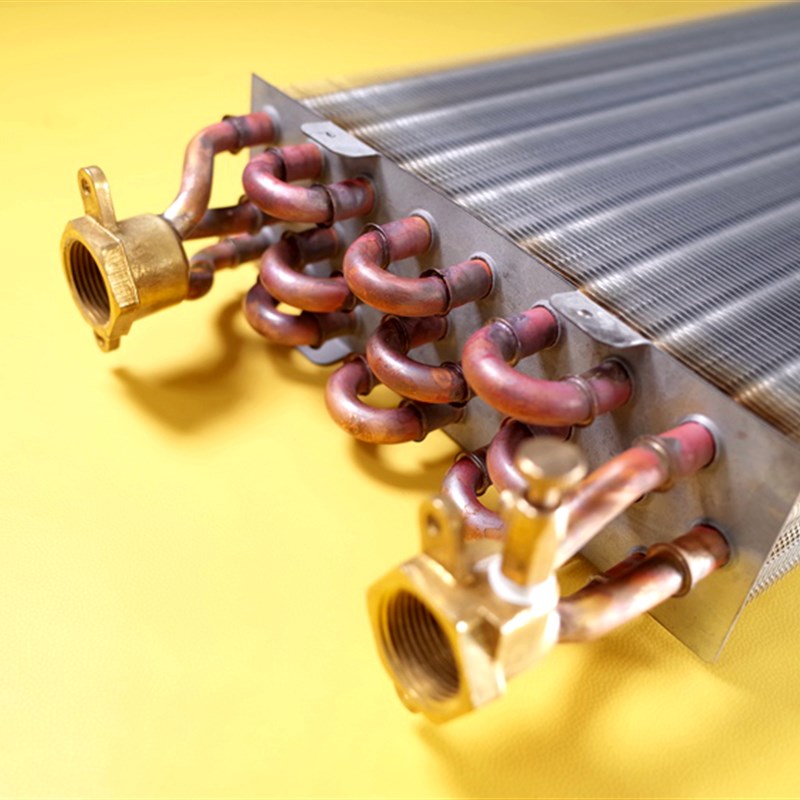 表冷器风机盘管铜管换热器中央空调散热器水空调铝箔翅片冷凝蒸发 - 图2