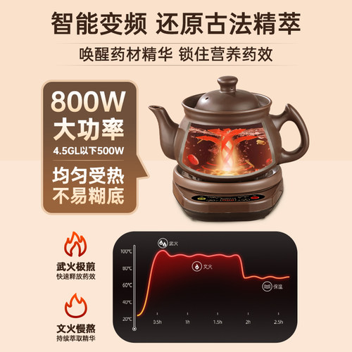 志高中药电煎壶煎药壶全自动熬药家用专用锅药罐熬药电砂锅煮炖机 - 图0