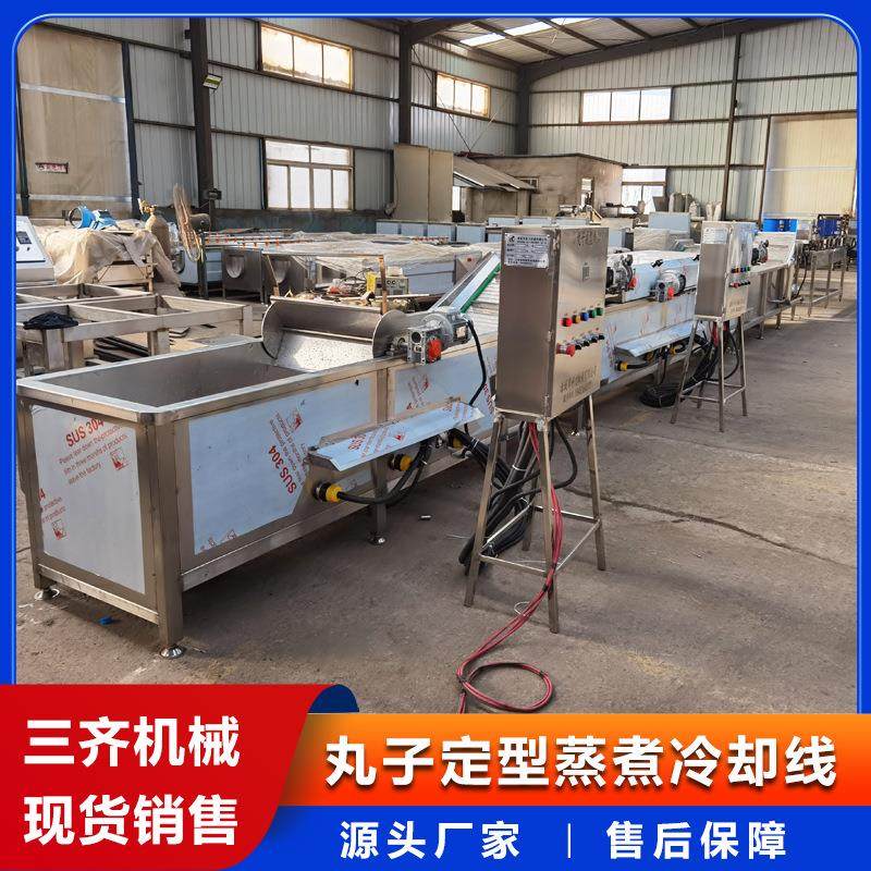 全自动肉丸成型机 全套肉丸子蒸煮生产线 连续式鱼丸加工流水线,淘宝优惠券,粉丝福利购,淘宝优惠卷